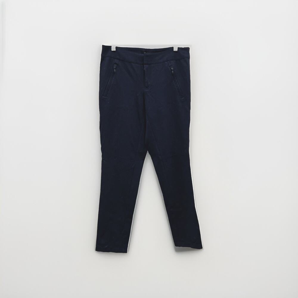 INC International Concepts Pants Womens 6 Navy Skinny Leg Knit Pull-On Stretch